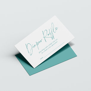 Carte D'accompagnement Barre de couches manuscrites Turquoise moderne