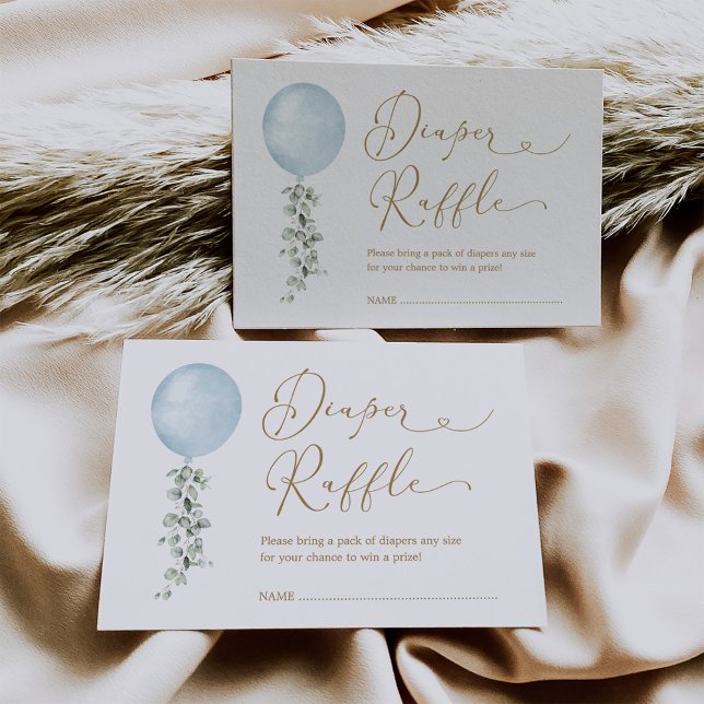 Carte D'accompagnement Barreau bleu minimaliste Eucalyptus (Créateur téléchargé)