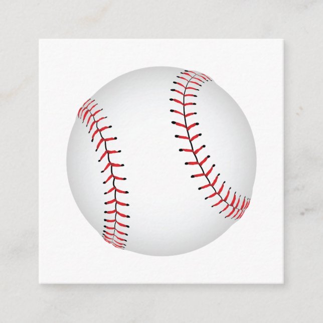 Carte D'accompagnement Baseball Design Baseball avec Couleur BG personnal (Devant)