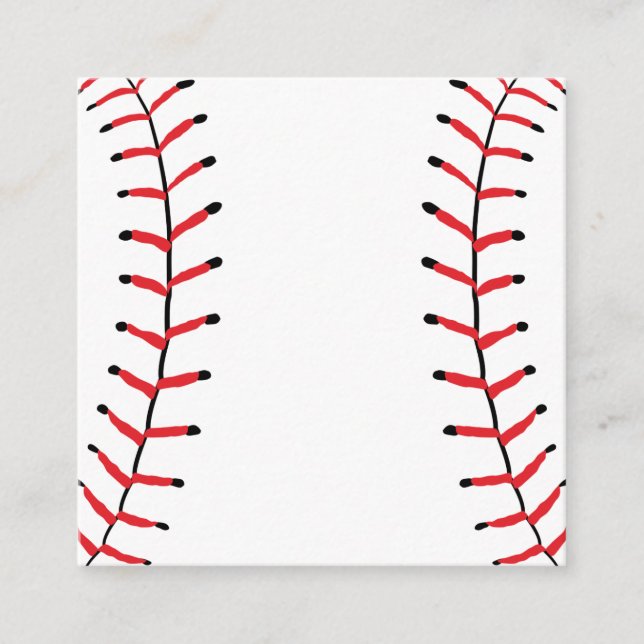 Carte D'accompagnement Baseball Seams Sport Style Baseball Thème (Devant)
