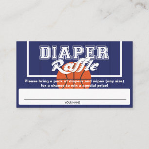 Carte D'accompagnement Basket-ball Baby shower Déchets Raffle Billets