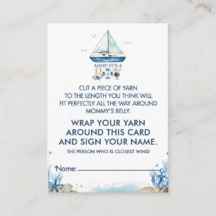 Carte D'accompagnement Bateau nautique Comment Big maman's Belly Game Car