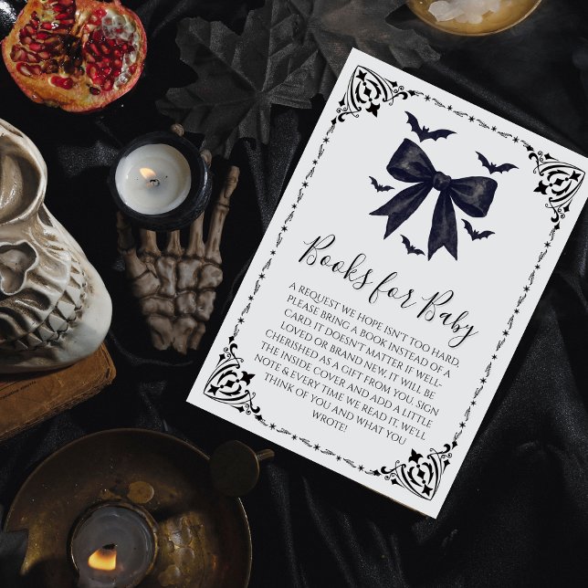 Carte D'accompagnement Bats et vaches Halloween Baby showers Livres pour  (Créateur téléchargé)