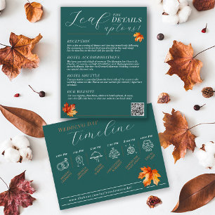 Carte D'accompagnement Be Leaf In Love Turquoise Rustic Détails du Mariag