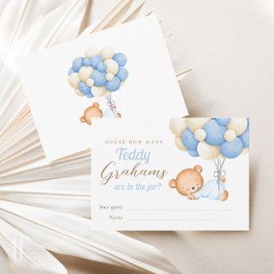 Carte D'accompagnement Bear Balloons Devine Combien De Grahams