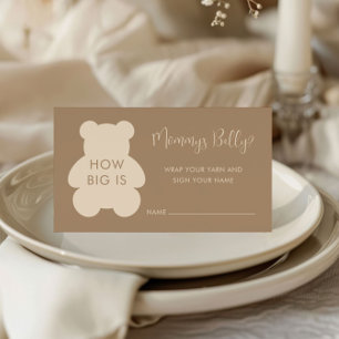 Carte D'accompagnement Bearly Wait Beige Quelle Taille Ventre Maman