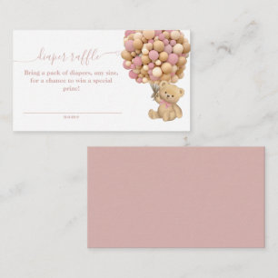 Carte D'accompagnement Bearly Wait Boho Balloon Baby shower neutre Diape