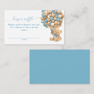 Carte D'accompagnement Bearly Wait Boho Balloon Baby shower neutre Diape