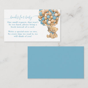 Carte D'accompagnement Bearly Wait Boho Balloon Livre de Baby shower neut