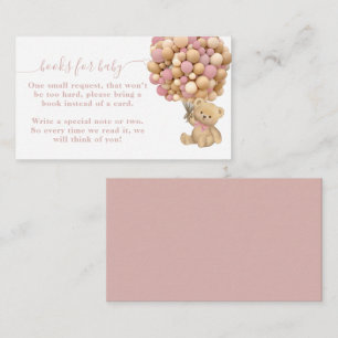 Carte D'accompagnement Bearly Wait Boho Balloon Livre de Baby shower neut