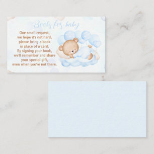 Carte D'accompagnement Bearly Wait Boy Blue Baby shower Livres Pour Bébé