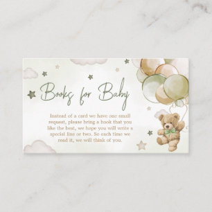 Carte D'accompagnement Bearly Wait Green Balloon Books for Baby