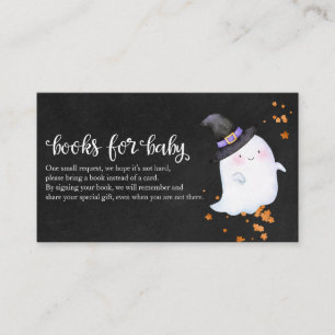 Carte D'accompagnement Beau Ghost Halloween Baby showers Livres Pour Bébé