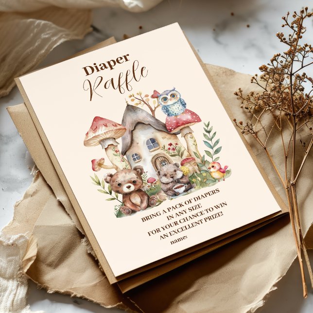 Carte D'accompagnement Beaux animaux de la forêt de verdure Diapper Raffl (Créateur téléchargé)