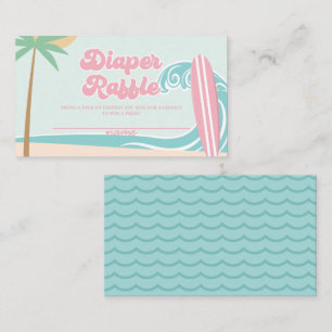 Carte D'accompagnement Bébé à bord baby shower Déchets Raffle