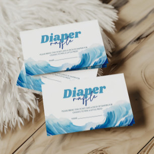 Carte D'accompagnement Bébé à bord Baby shower Déchets Raffle