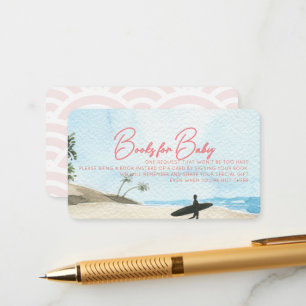 Carte D'accompagnement Bébé à Bord Livre pour Bébé Rose Demande pour Baby