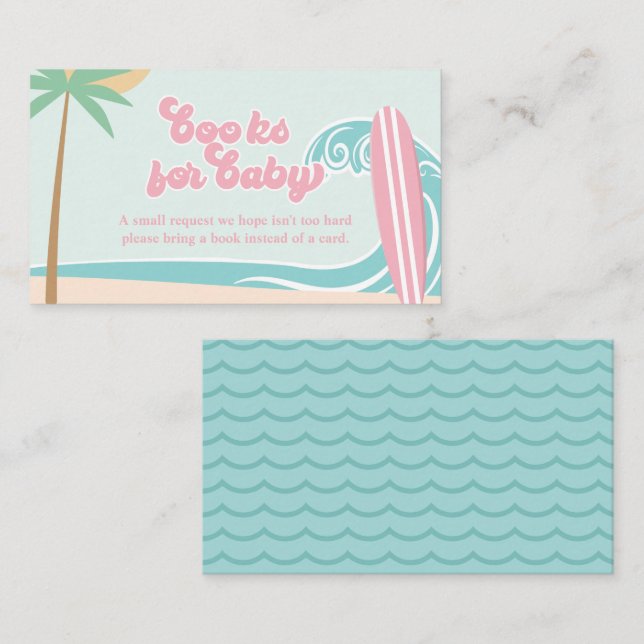 Carte D'accompagnement Bébé à bord Livres baby showers pour bébé (Devant / Derrière)