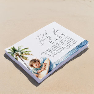 Carte D'accompagnement Bébé à bord, livres de surf pour bébé