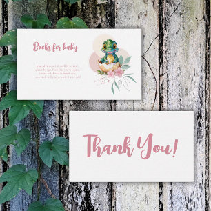 Carte D'accompagnement Bébé Alligator Hatching Floral Books for Baby