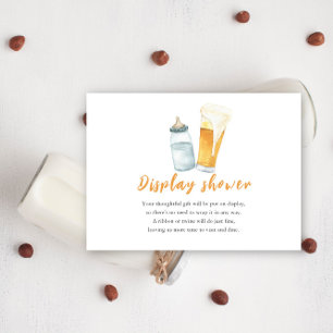 Carte D'accompagnement Bébé brasse Bière Display douche