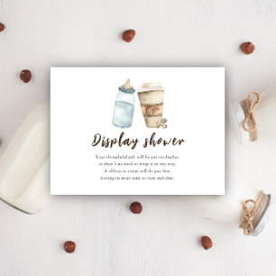 Carte D'accompagnement Bébé brasse café Display douche