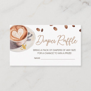 Carte D'accompagnement Bébé brasse du Baby shower de café Raffle de couch