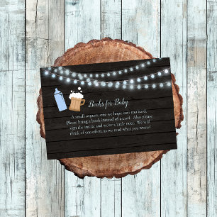 Carte D'accompagnement Bébé Brûle Bleu Baby shower Livres Pour Bébé