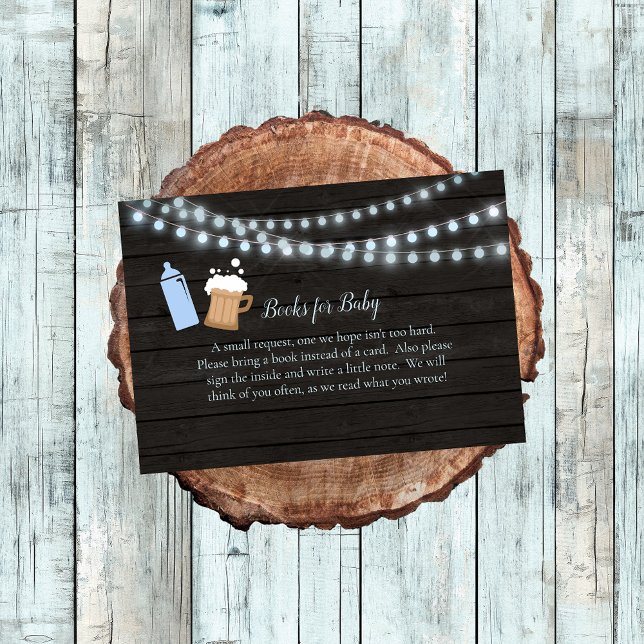 Carte D'accompagnement Bébé Brûle Bleu Baby shower Livres Pour Bébé (Créateur téléchargé)