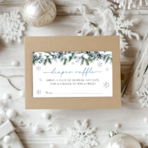 Carte D'accompagnement Bébé C'est froid hors de la couche d'hiver Raffle