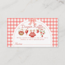 Bébé Chéri Fête de Naissance Rouge Gingham