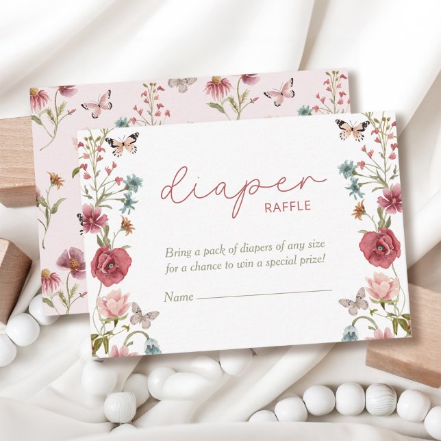 Carte D'accompagnement Bébé en fleur Baby shower de carafe rose fleur (Créateur téléchargé)