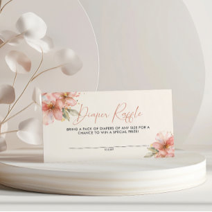 Carte D'accompagnement Bébé en fleur Baby shower de lard  floral