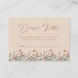 Carte D'accompagnement Bébé en fleurs Boho Chic Fête de jardin Floral Bab