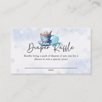 Carte D'accompagnement Bébé il fait froid à l'extérieur Tirage au sort de