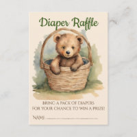 Bébé Ours Sexe Baby shower neutre Déchets Raffle