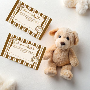 Carte D'accompagnement Bébé prépare du café bébé douche loto couche