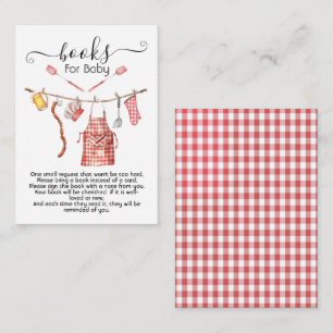 Carte D'accompagnement Bébé-Q barbecue Couples Livres pour Baby card