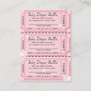 Carte D'accompagnement Bébé Refroidisseur Billets rose
