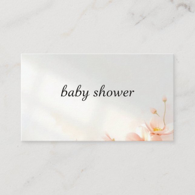 Carte D'accompagnement Bébé Shower – Célébration d'un Petit Miracle (Devant)