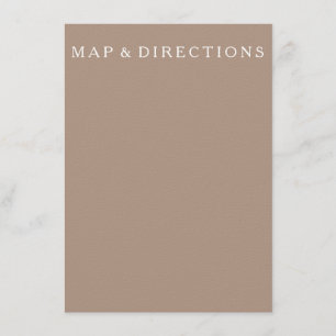 Carte D'accompagnement Beige Taupe chaleureux avec Mariage blanc Détail