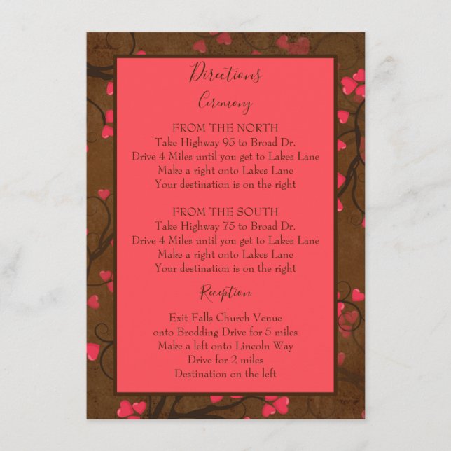 Carte D'accompagnement Belles directions (Devant)