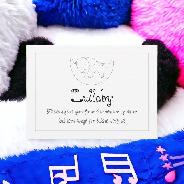 Carte D'accompagnement Berceuse (Créateur téléchargé)