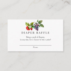 Carte D'accompagnement Berry Sweet Baby shower Raffle de couche