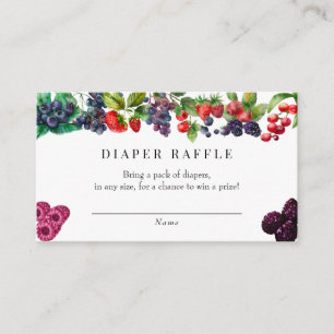 Carte D'accompagnement Berry Sweet Baby shower Raffle de couche