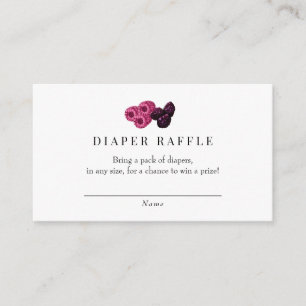 Carte D'accompagnement Berry Sweet Baby shower Raffle de couche