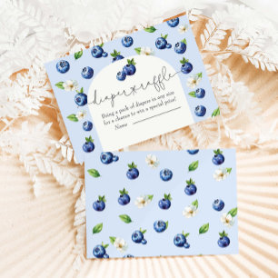 Carte D'accompagnement Berry Sweet Blueberry Baby shower Déchets Raffin