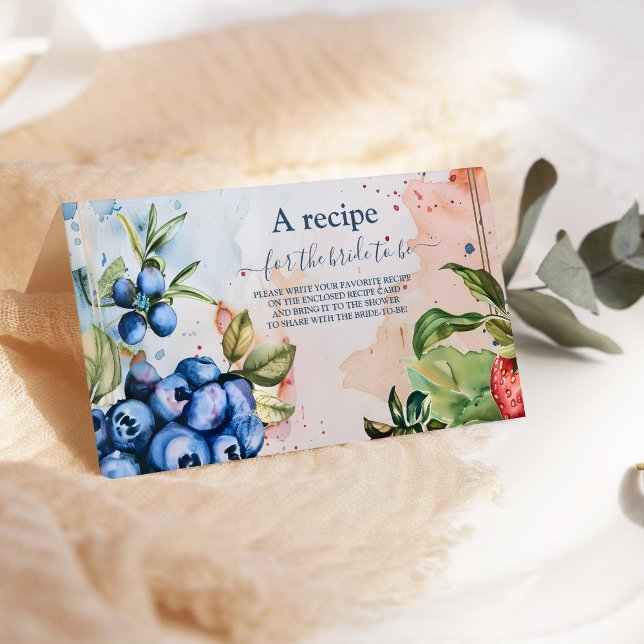 Carte D'accompagnement Berry Sweet Fête des mariées aux fraises (Créateur téléchargé)