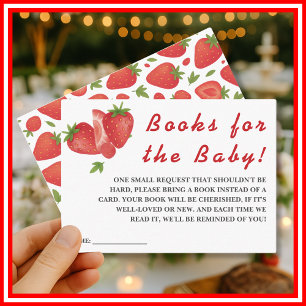 Carte D'accompagnement Berry Sweet Strawberry Baby showers Livres pour bé
