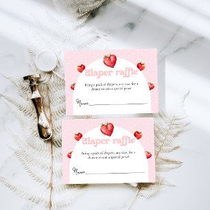 Carte D'accompagnement Berry Sweet Strawberry Heart Girt Baby shower